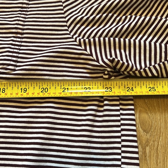 Johnnie O Burgundy & White Striped Golf Polo Shirt Size XXL Gently Used - Picture 7 of 10